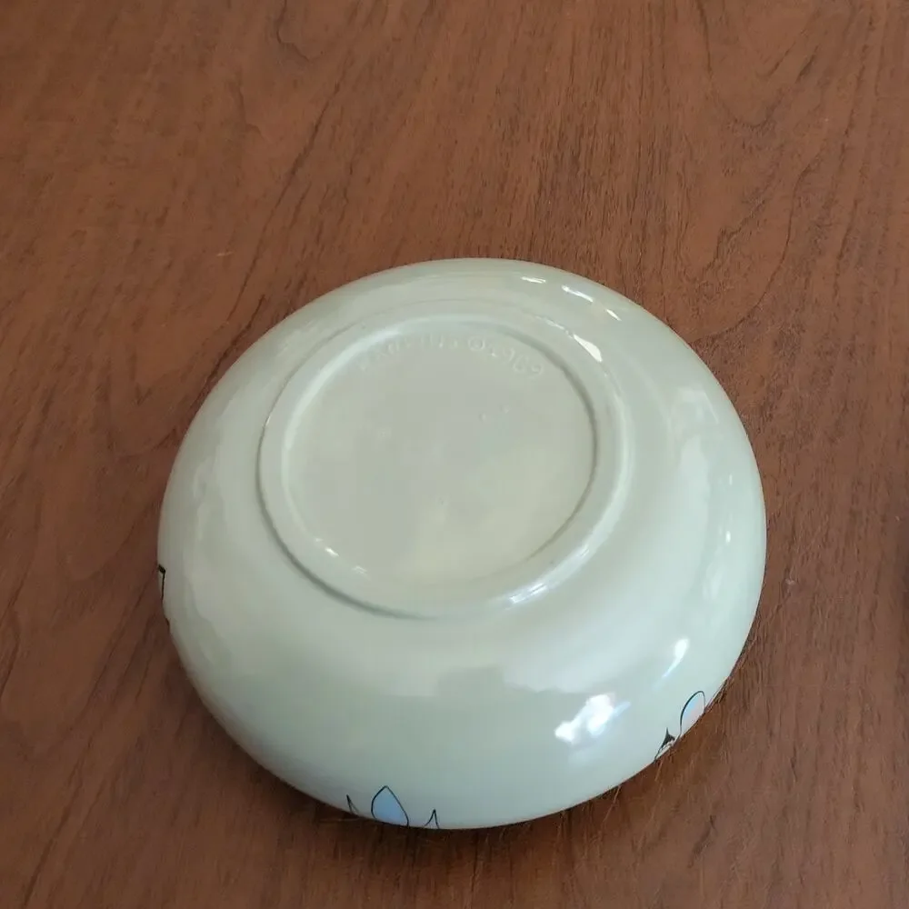 Vintage Native American stoneware pottery lidded bowl 1989